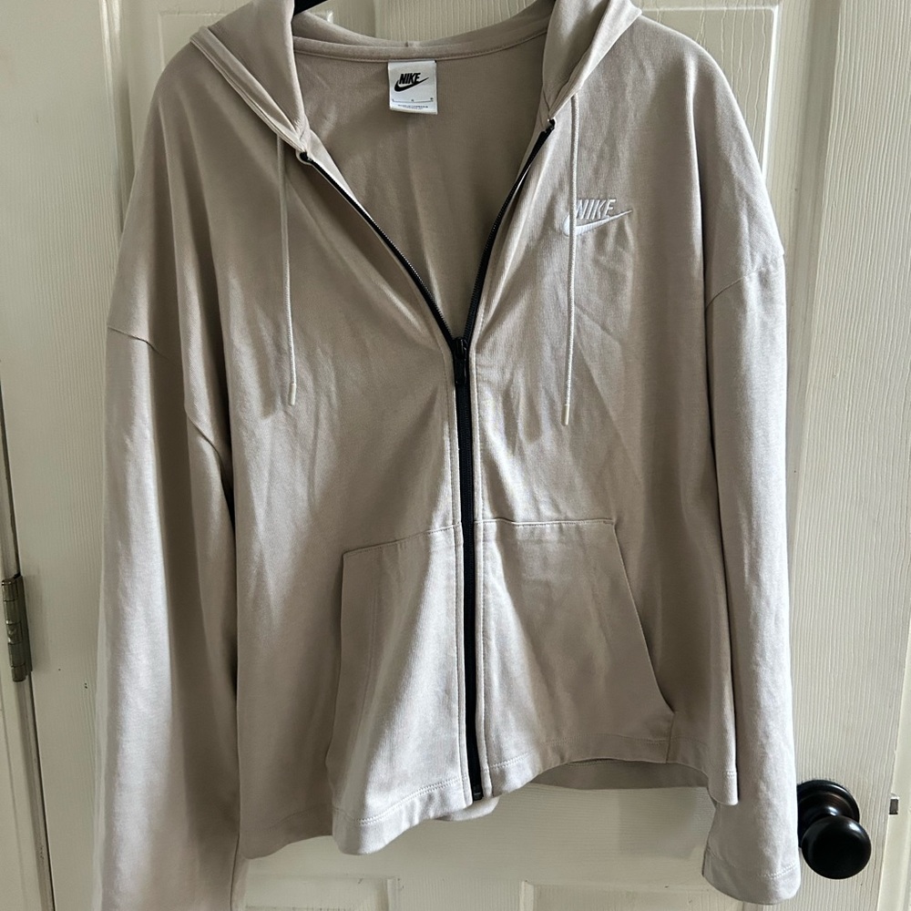 Nike Women's Beige Zip-Up Jacket